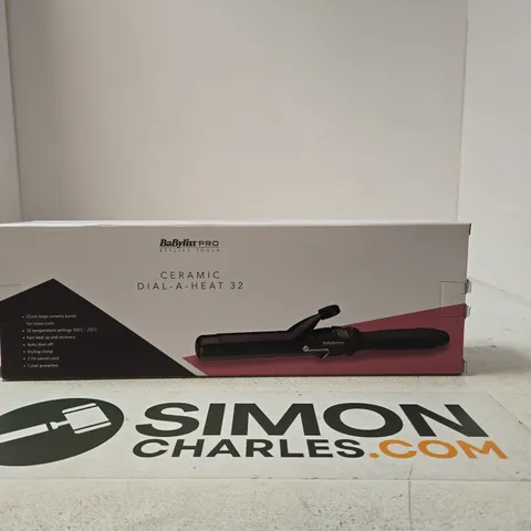 BABYLISS PRO CERAMIC DIAL-A-HEAT 32 HAIR STYLING IRON – BOXED