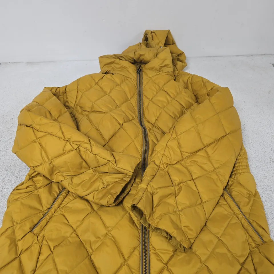 PER UNA QUILTED PADDED JACKET – MUSTARD, UK 24