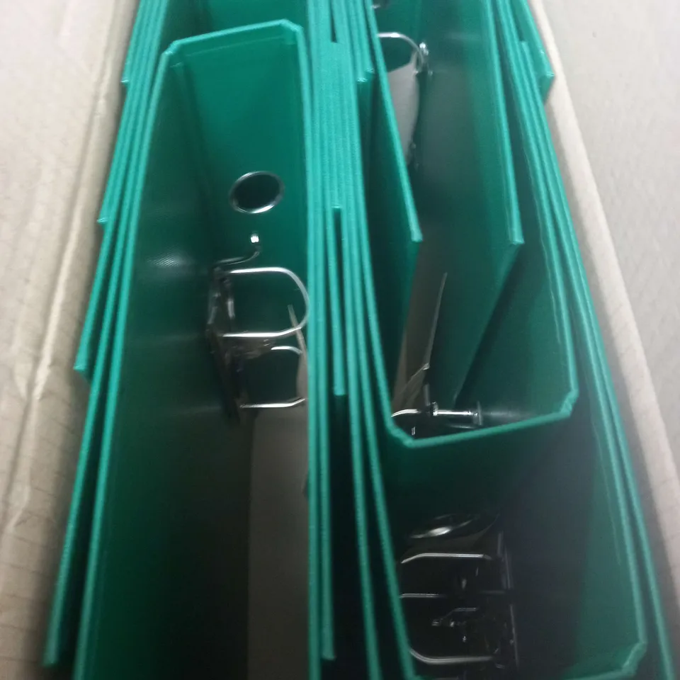 PACK OF 10 RAPID A4 FOLDER LEVER ARCH FILE 50MM POLYPROPYLENE GREEN