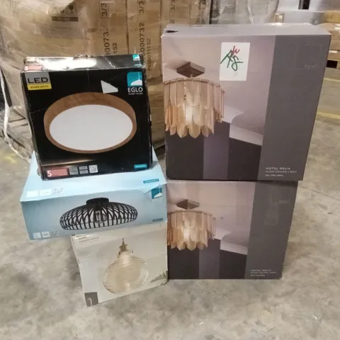 PALLET TO CONTAIN A LARGE QUANTITY OF DESIGNER HOME LIGHTING GOODS AND PRODUCTS 