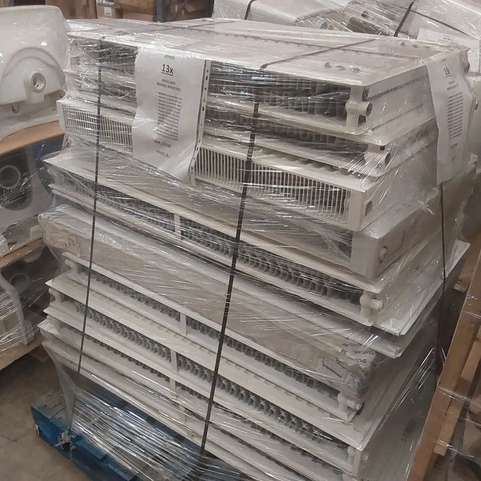 PALLET CONTAINING APPROXIMATELY 13x MIXED BRANDED RADIATORS