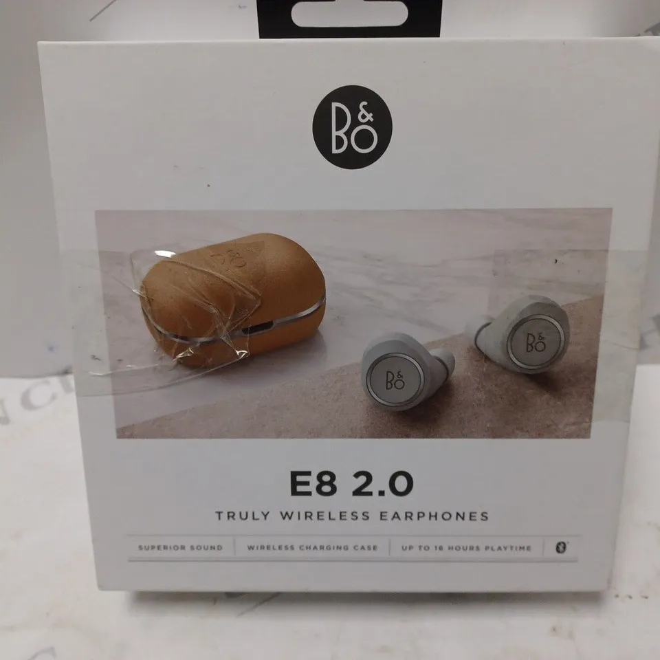 BOXED B&O E8 2.0 TRUE WIRELESS EARPHONES