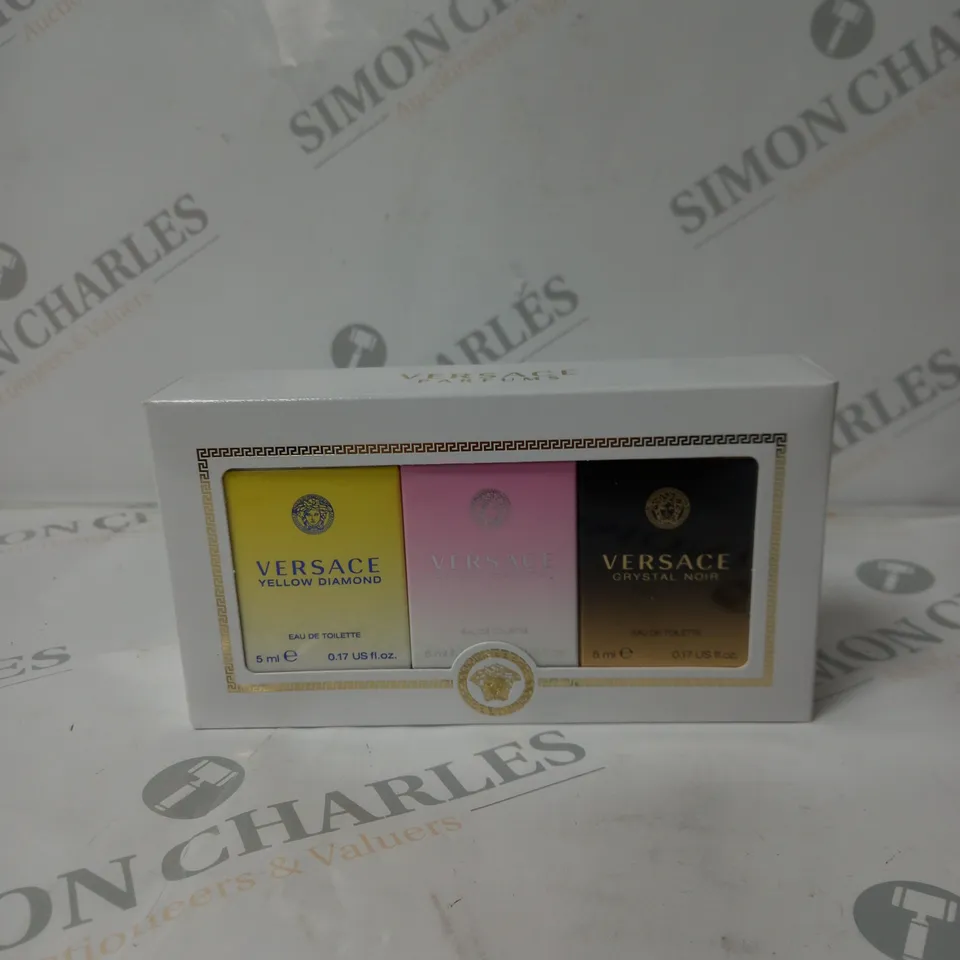 VERSACE PARFUMS MINITURES COLLECTION - BRIGHT CRYSTAL, YELLOW DIAMOND , AND CRYSTAL NOIR - SEALED 