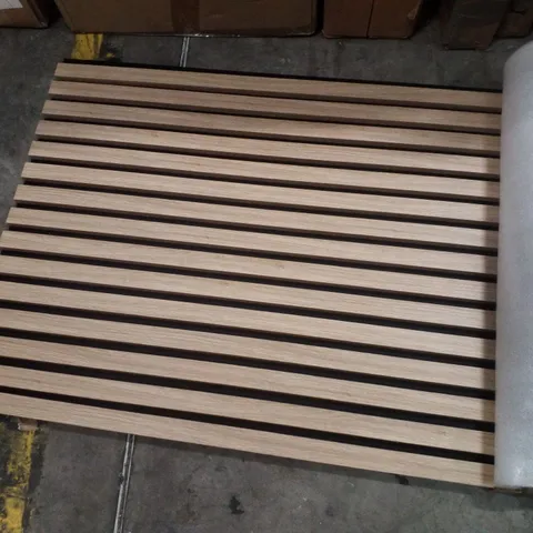 BOXED WOODEN SLAT WALL PANEL 120CM OAK