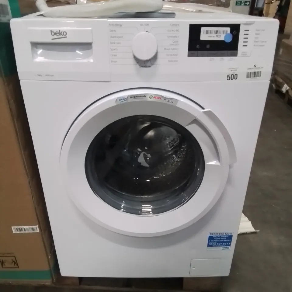 BEKO WTL94151W WASHING MACHINE FREESTANDING FRONT-LOAD 19.8 LBS (9 KG) 1400 RPM WHITE