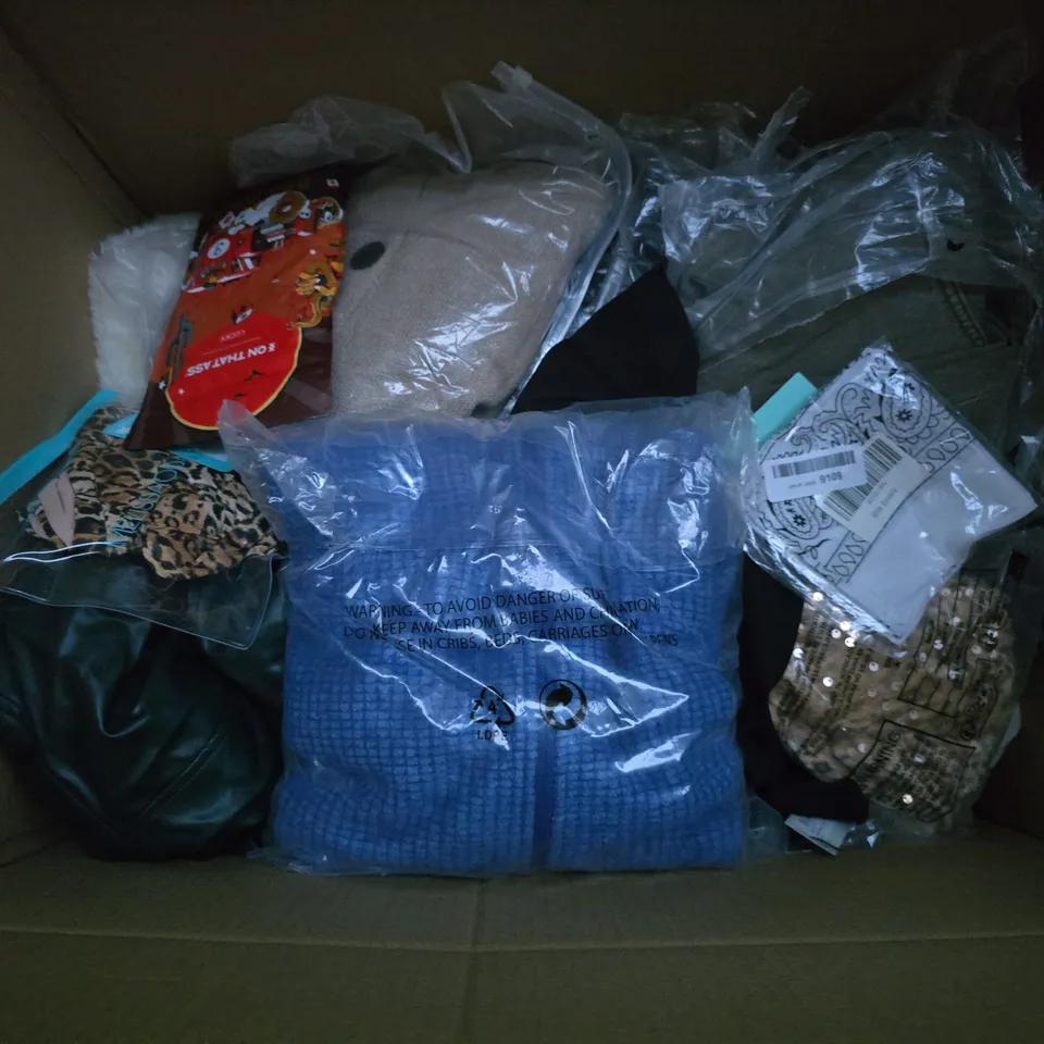 APPROXIMATELY 25 ASSORTED CLOTHING AND FASHION PRODUCTS IN VARIOUS STYLES AND SIZES - COLLECTION ONLY