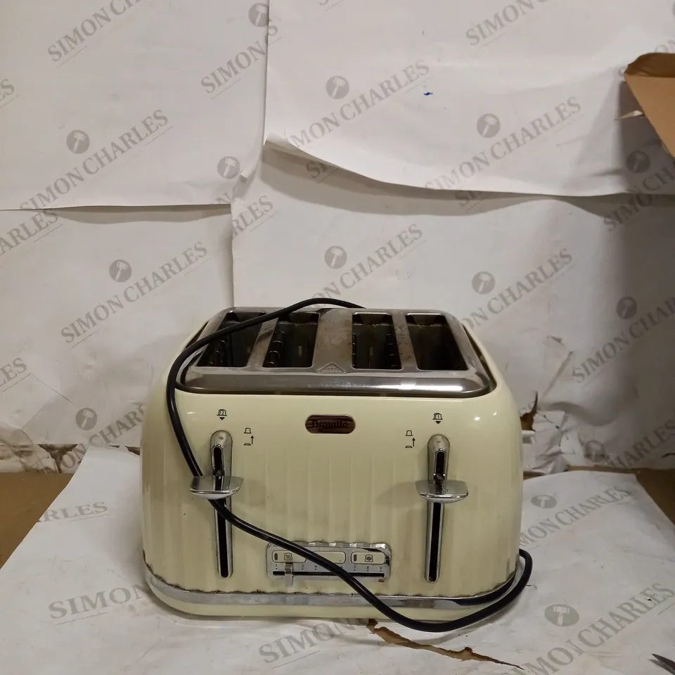 BREVILLE IMPRESSIONS CREAM 4 SLICE TOASTER  RRP £45