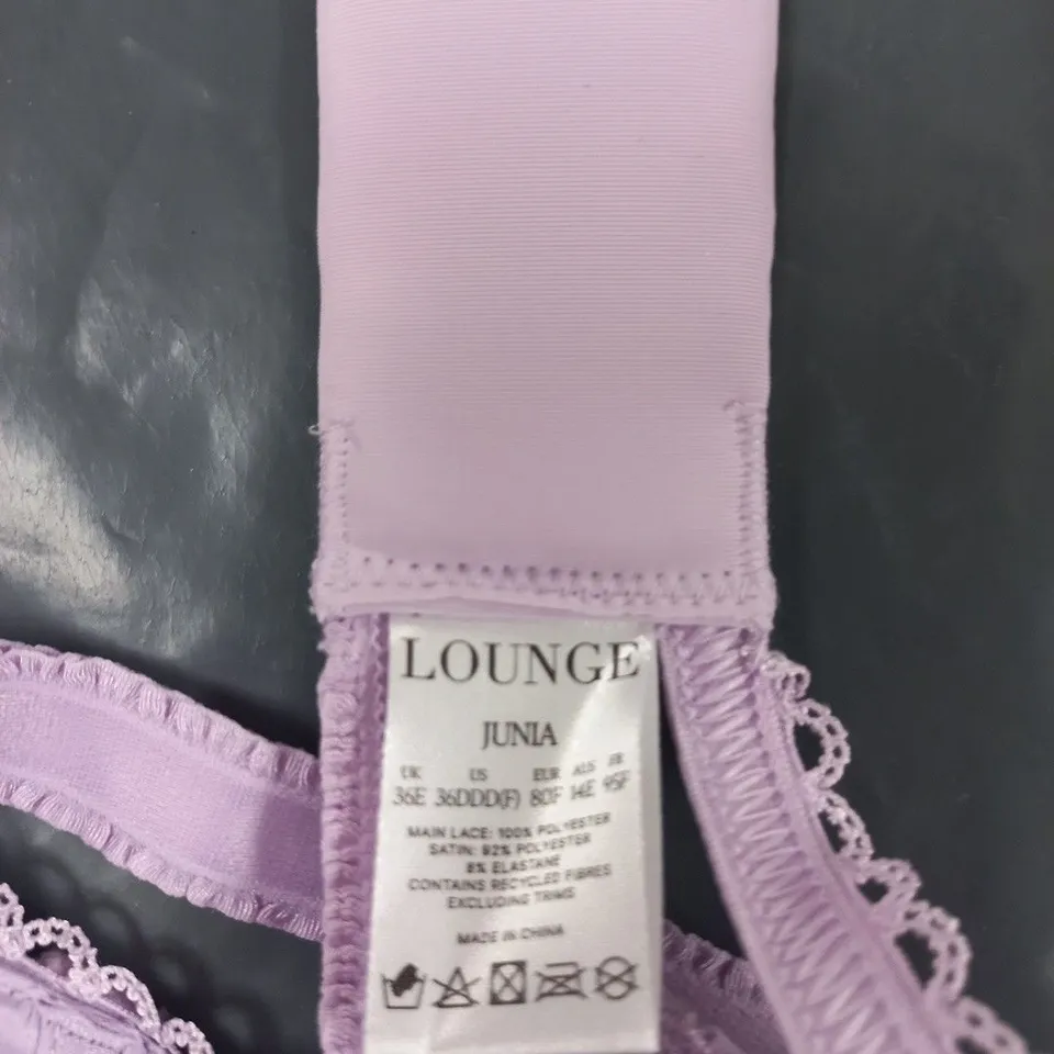LOUNGE PURPLE LACE BRA – UK 36E (STYLE JUNLA)