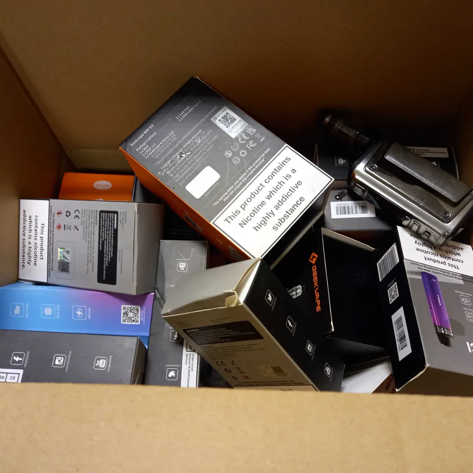 BOX OF APPROX 20 ASSORTED VAPE ACCESSORIES 