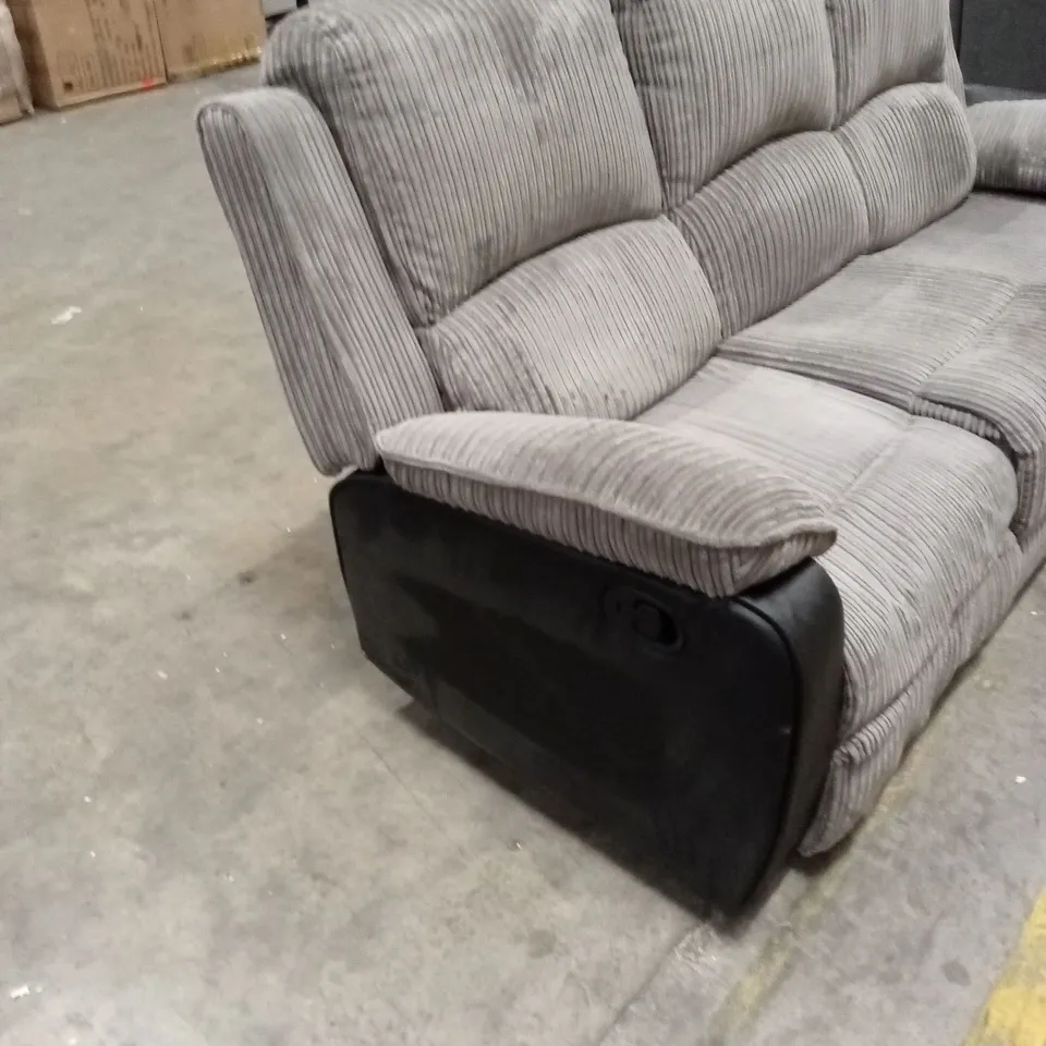 POSTANA 3 SEATER MANUAL HIGH BACK FABRIC RECLINER