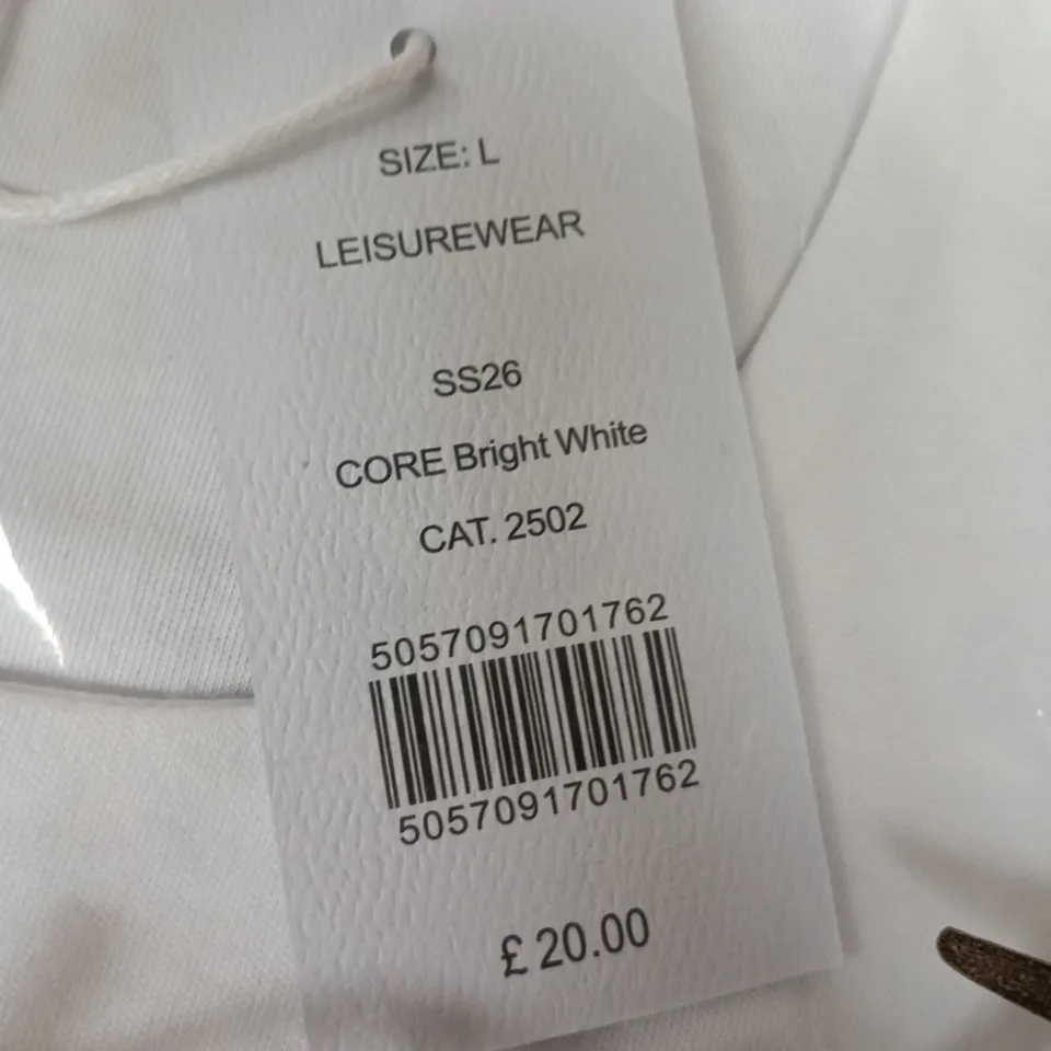 First Avenue Leisurewear White T‑Shirt – UK Size L
