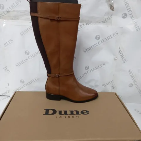 DUNE TAP WIDE BOOT TAN LEATHER SIZE 5