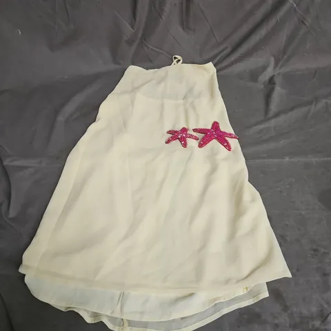 WHITE FOX STARBORN MINI DRESS IN LEMON SIZE M