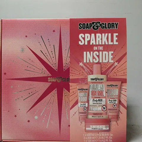 BOXED SOAP & GLORY SPARKLE ON THE INSIDE 