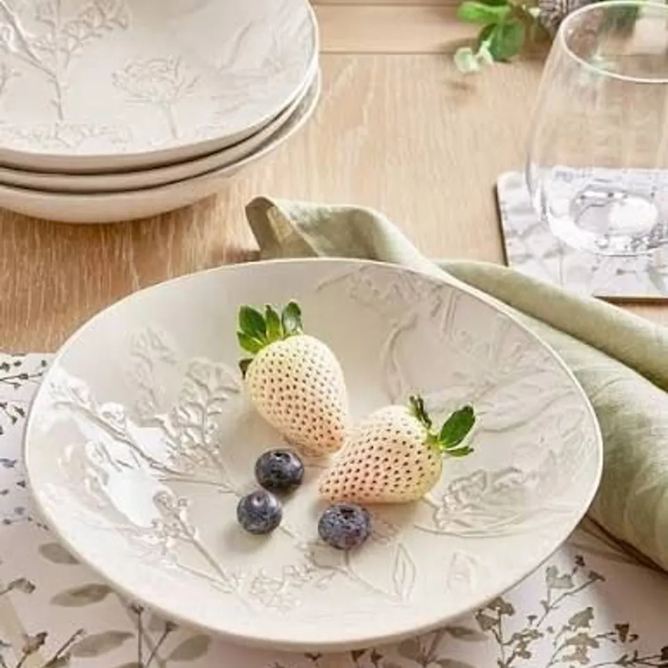 THE VERY COLLECTION MEADOW SET OF 4 PASTA BOWLS