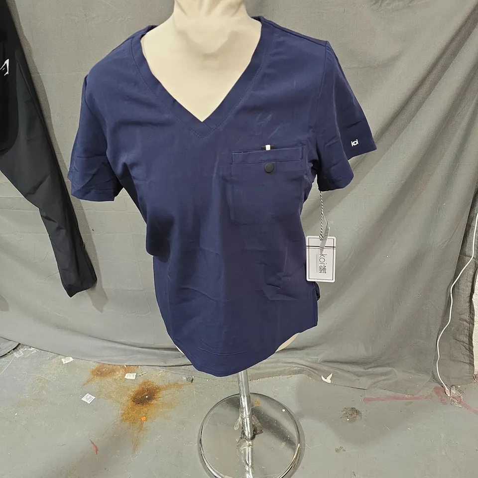 Koi Navy Scrub Top XS – Style 1010-012 Ready to Work