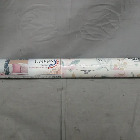 MURIVA PINK FLORAL METALLIC EFFECT EMBOSSED WALLPAPER (10.05M X 0.53M)