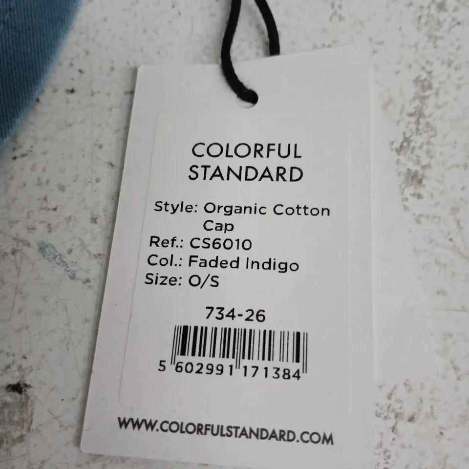COLORFUL STANDARD ORGANIC COTTON CAP – FADED INDIGO – ONE SIZE (CS6010)
