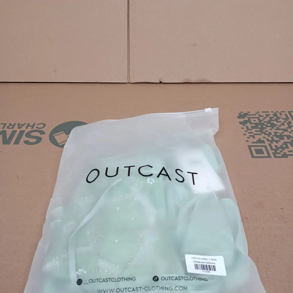 OUTCAST GIADA MINI DRESS 1 PIECE MINT GREEN SMALL BAGGED TAGGED