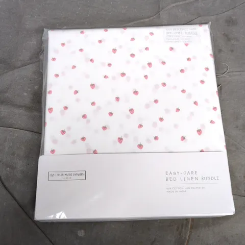 THE LITTLE WHITE COMPANY COT BED EASY-CARE LINEN BUNDLE