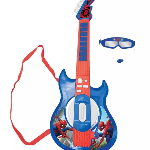 SPIDER-MAN ELECTRIC GUITAR WITH LIGHT UP GLASSES