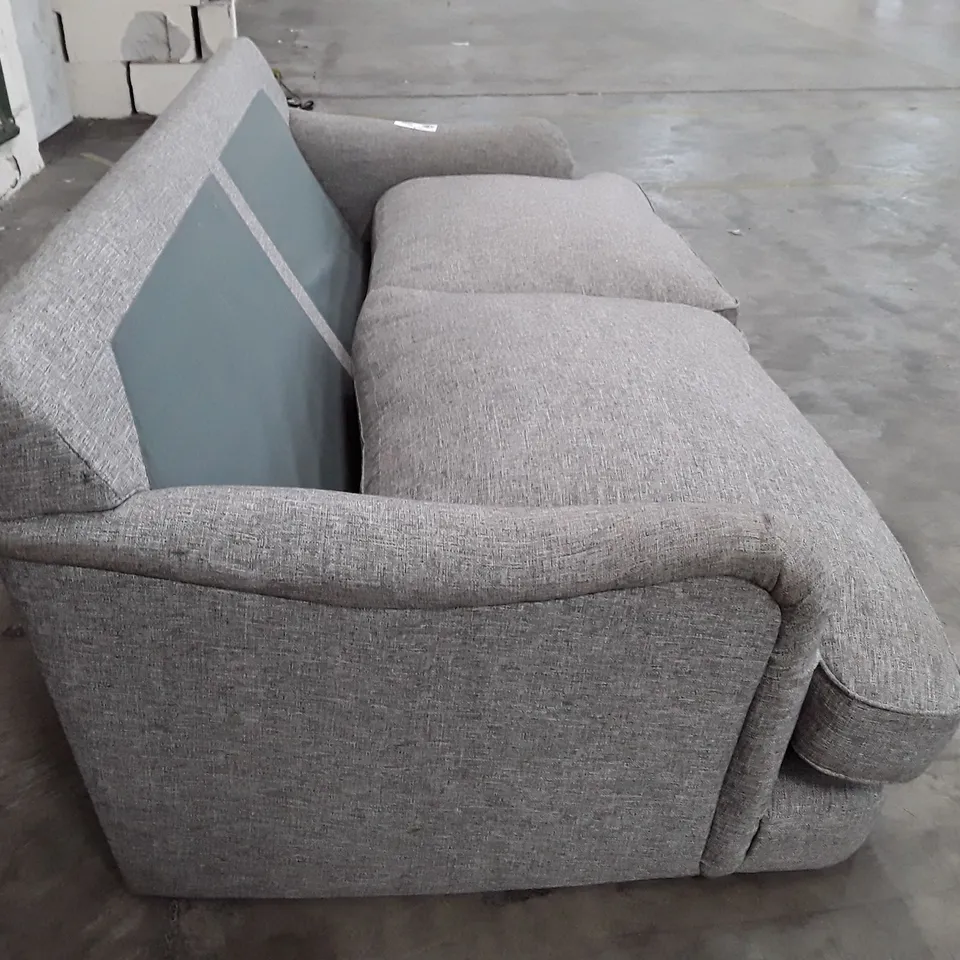 QUALITY DESIGNER 2 SEATER SOFA - GREY FABRIC
