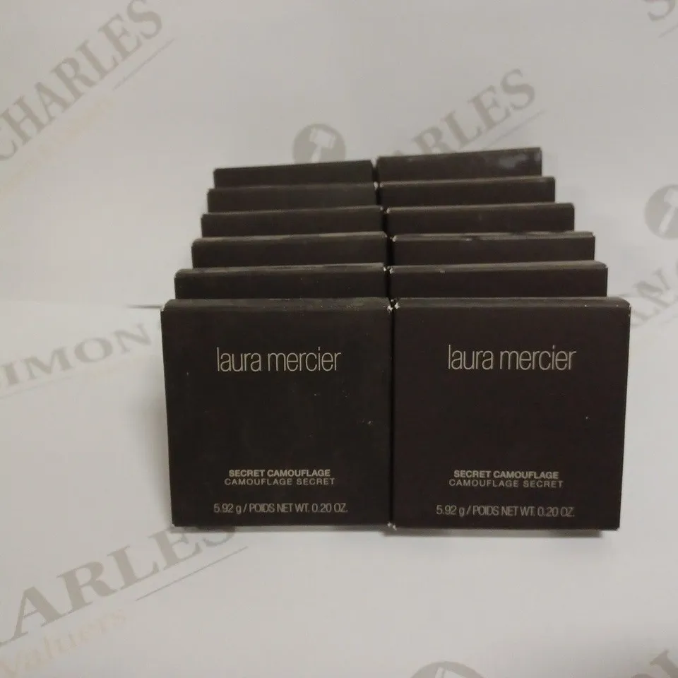 LOT OF 12 LAURA MERCIER SECRET CAMOUFLAGE CONCEALER - ASSORTED SHADES