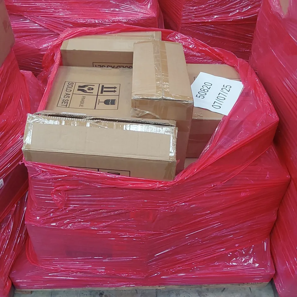 PALLET CONTAINING APPROXIMATELY 9 VESSEL OF JOY VASE AND SCENTED CANDLE SETS ECT