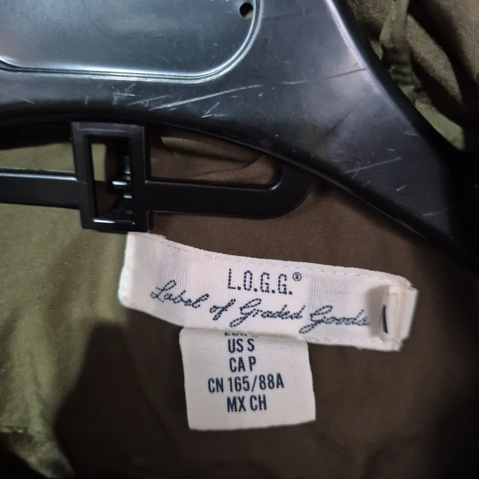 L.O.G.G. KHAKI PADDED PARKA WITH HOOD – US S (UK S)