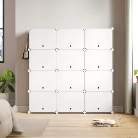 BOXED 42 PAIR STACKABLE SHOE STORAGE CABINET (1 BOX)