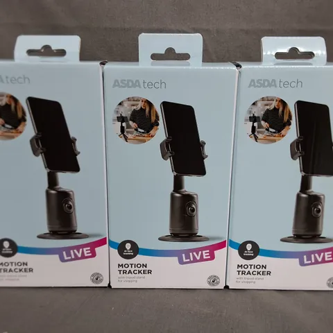 LOT OF 3 BRAND NEW BOXED MOTION TRACKER WITH TRIPOD STAND FOR VLOGGING