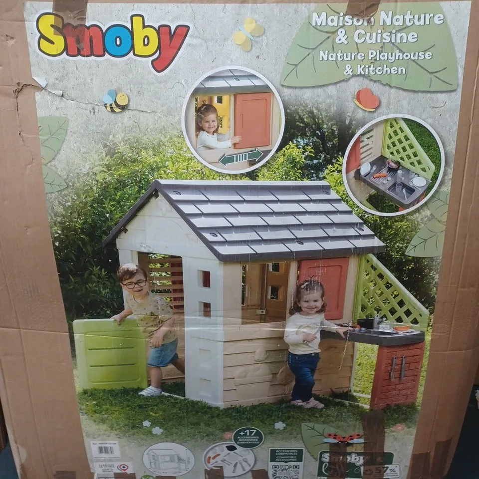 SMOBY LIFE NATURE PLAYHOUSE & KITCHEN SET - COLLECTION ONLY