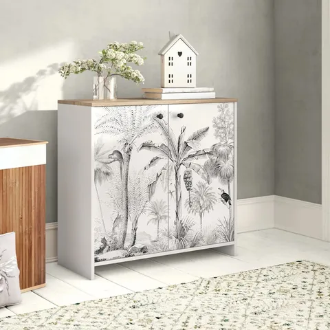BOXED CIRCE 2-DOOR RECTANGULAR ACCENT CABINET 