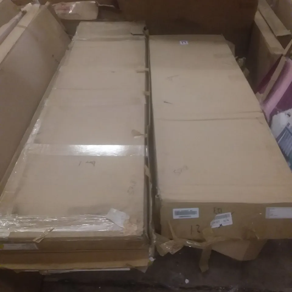BOXED WHITE 4 DOOR WARDROBE (4 BOXES)