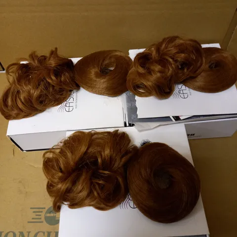 LOT OF 3 X EASILOCKS HAIR EXTENSION SCRUNCHIE COPPER