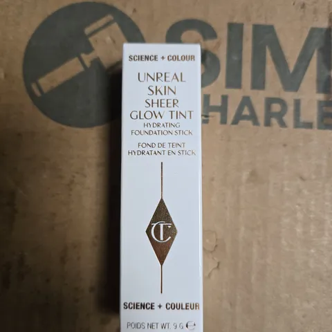 CHARLOTTE TILBURY UNREAL SKIN SHEER GLOW TINT HYDRATING FOUNDATION STICK – 9 G, SHADE 1 FAIR