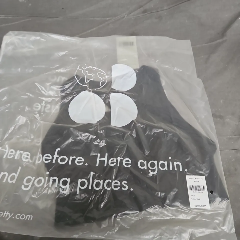 SWEATY BETTY STAMINA WORKOUT BRA SB8758 – BLACK, SIZE L