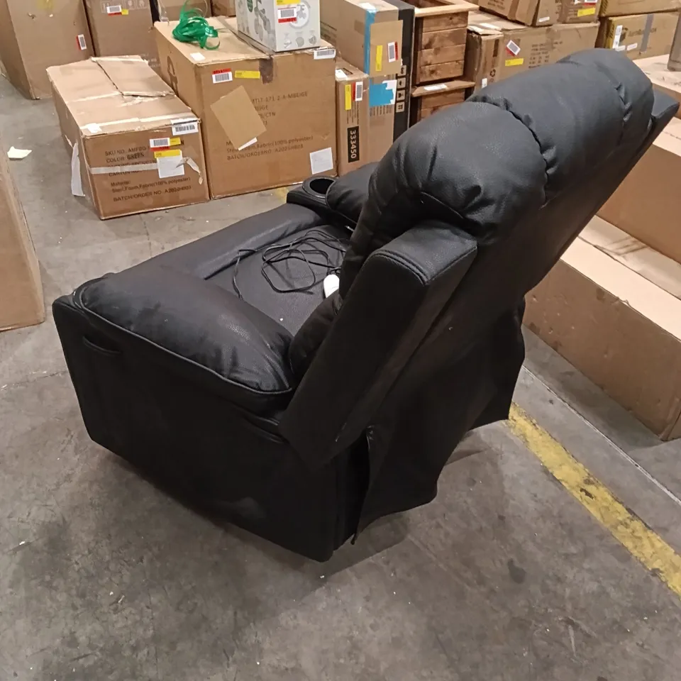 ROCKING RECLINER CHAIR - BLACK 