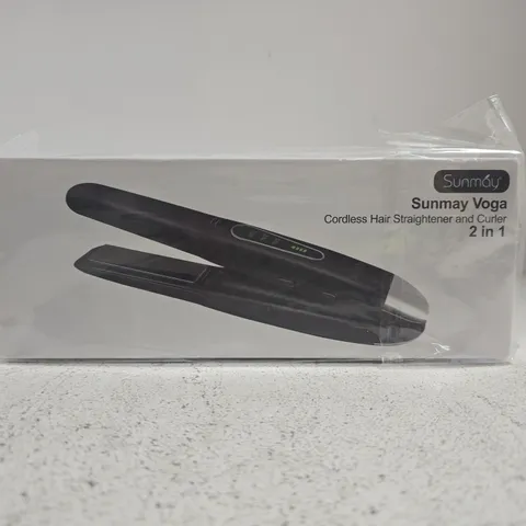 BOXED SUNMAY YOGA CORDLESS HAIR STRAIGHTENER & CURLER 2-IN-1