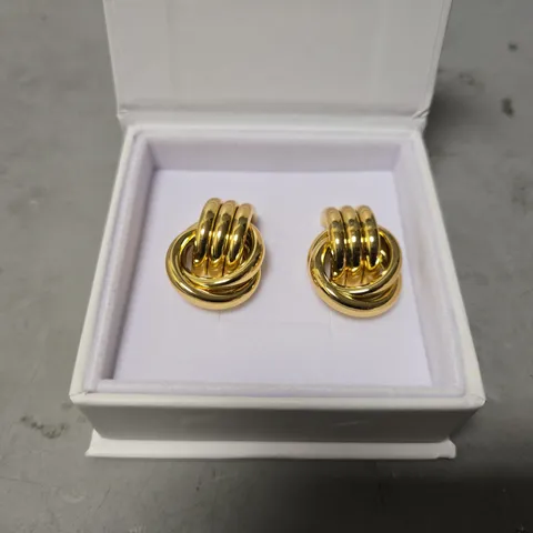 BOXED HEAVEN MAYHEM LARGE GOLDEN EARRINGS