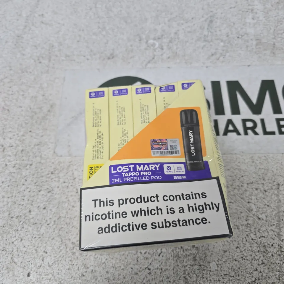 LOST MARY TAPPO PRO 2ML PREFILLED POD – TRIPLE MANGO 10 PACK