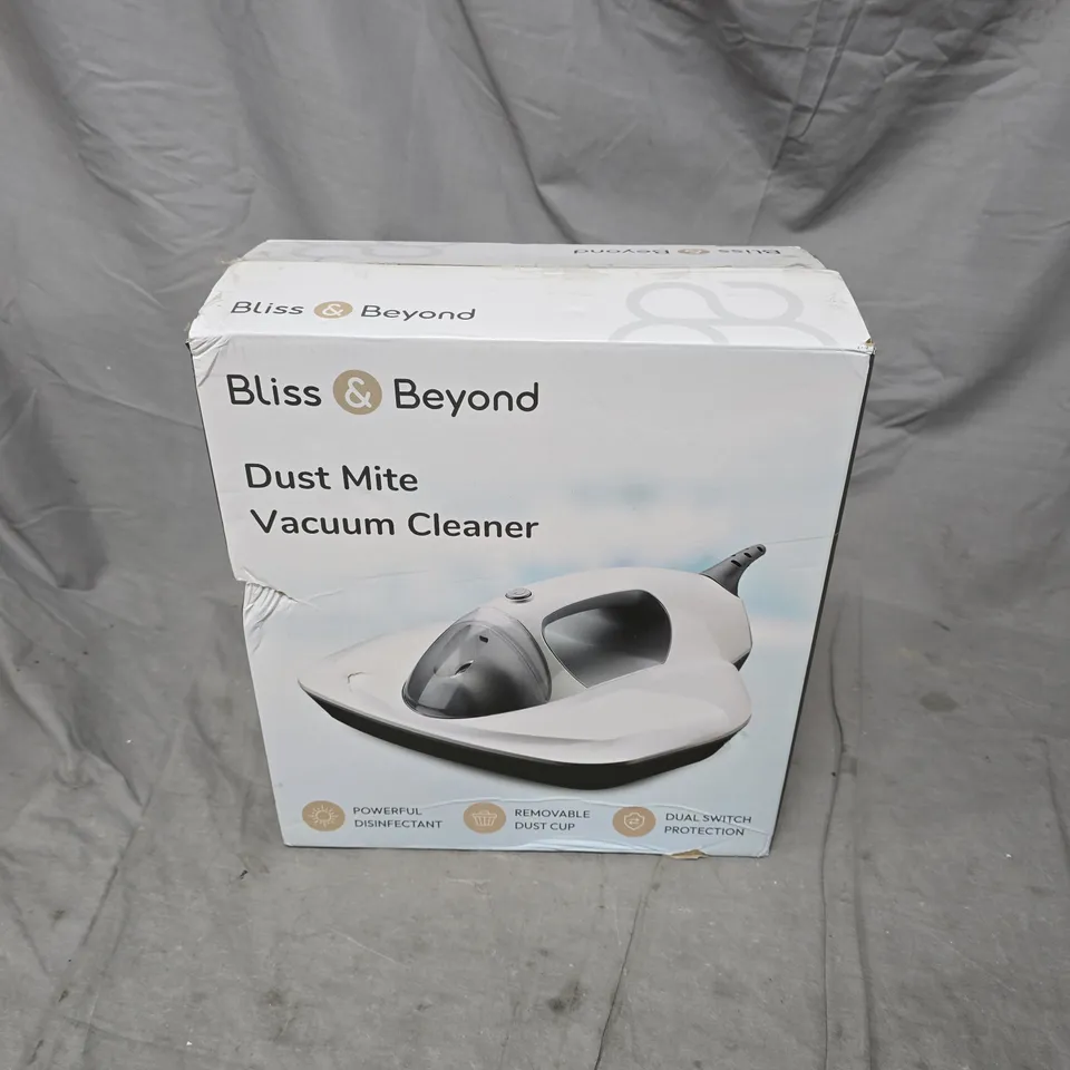 BLISS & BEYOND DUST MITE VACUUM CLEANER – BOXED