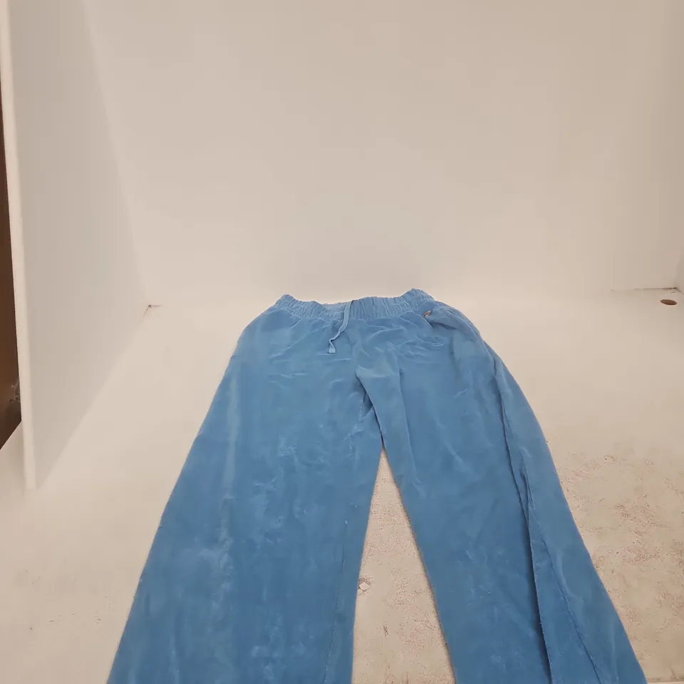 REASN AQUA TOWELLING HIGH-WAIST TROUSERS – UK 12 (EU 40)