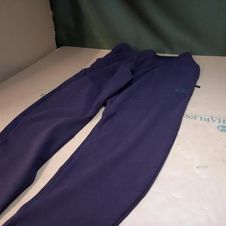 PAIR OF NIKE PURPLE/BLACK JOGGERS - LARGE
