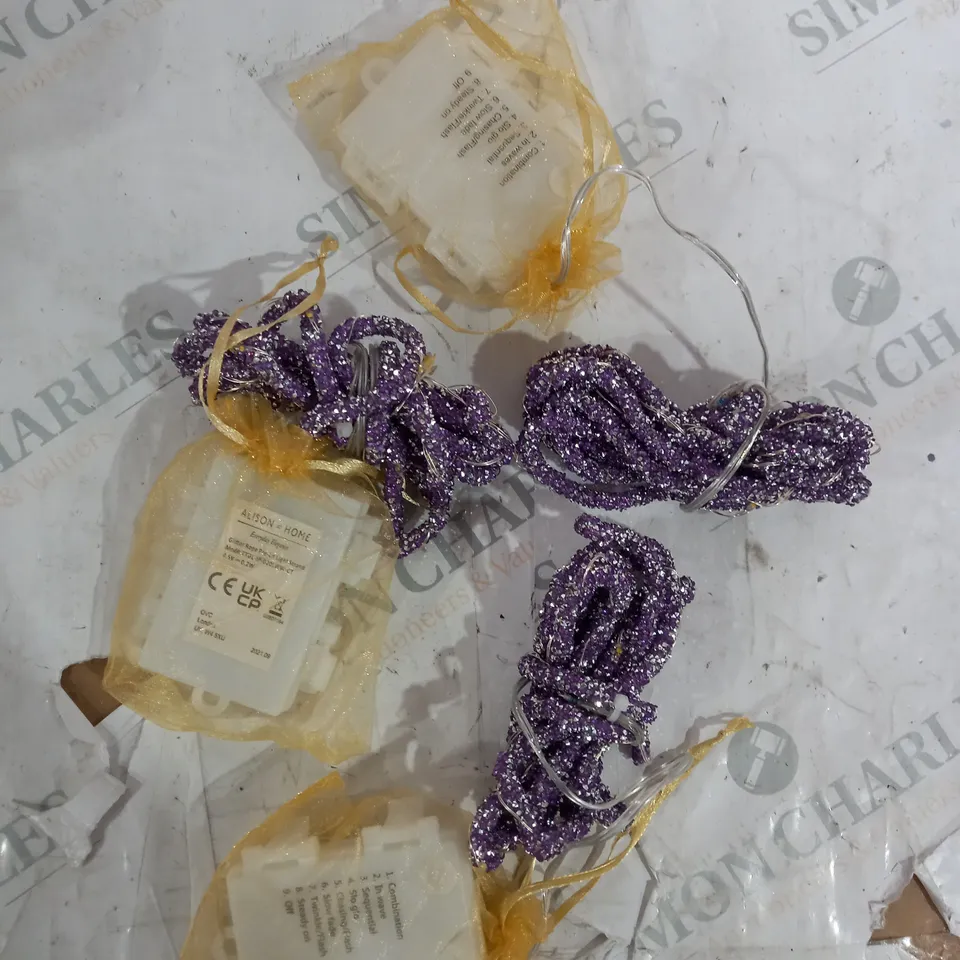 ALISON AT HOME/ ALISON CORK SET OF 3 2M PRE-LIT GLITTER LIGHT STRAND 