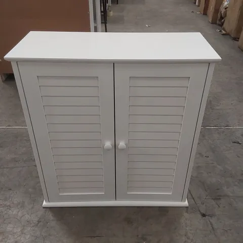 2 DOOR WOODEN CABINET - WHITE