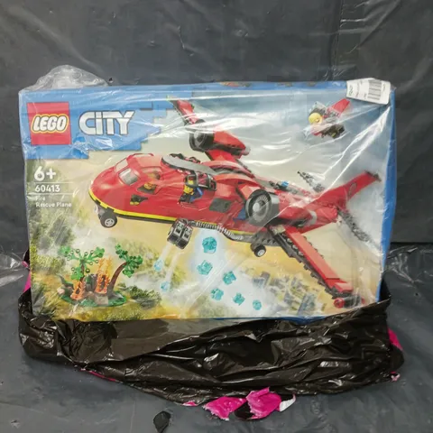 LEGO CITY FIRE RESCUE PLANE BUILDING TOY SET 60413