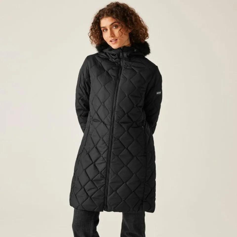 BRAND NEW REGATTA WOMENS FRITHA III JACKET IN BLACK - UK 8