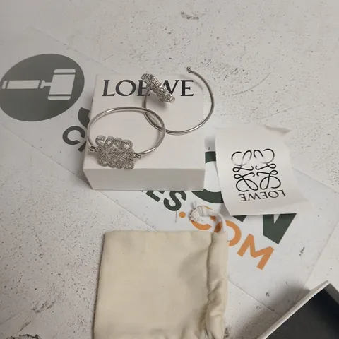 LOEWE SILVER-TONE BANGLES