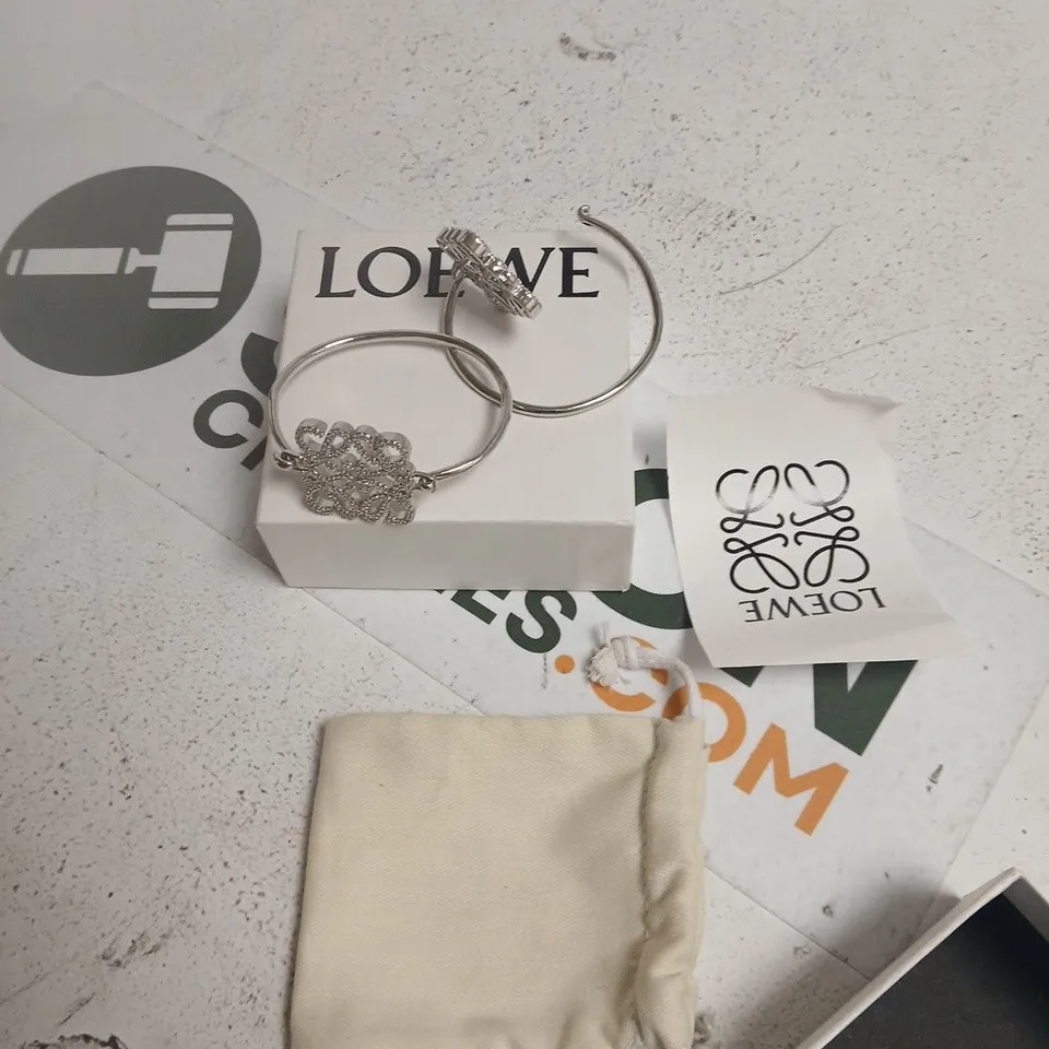 LOEWE SILVER-TONE BANGLES